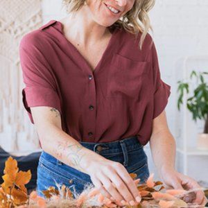 Madewell Short Sleeve Button Up Shirt